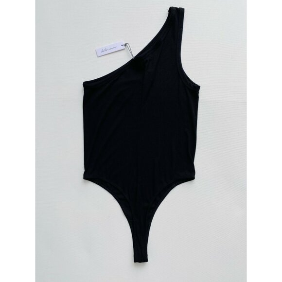 *** Betro Simone One Shoulder Ribbed Bodysuit ( M ) - Picture 4 of 4